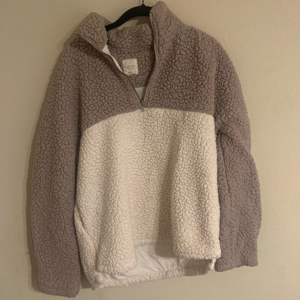 Francescas Colorblock Fleece Pullover